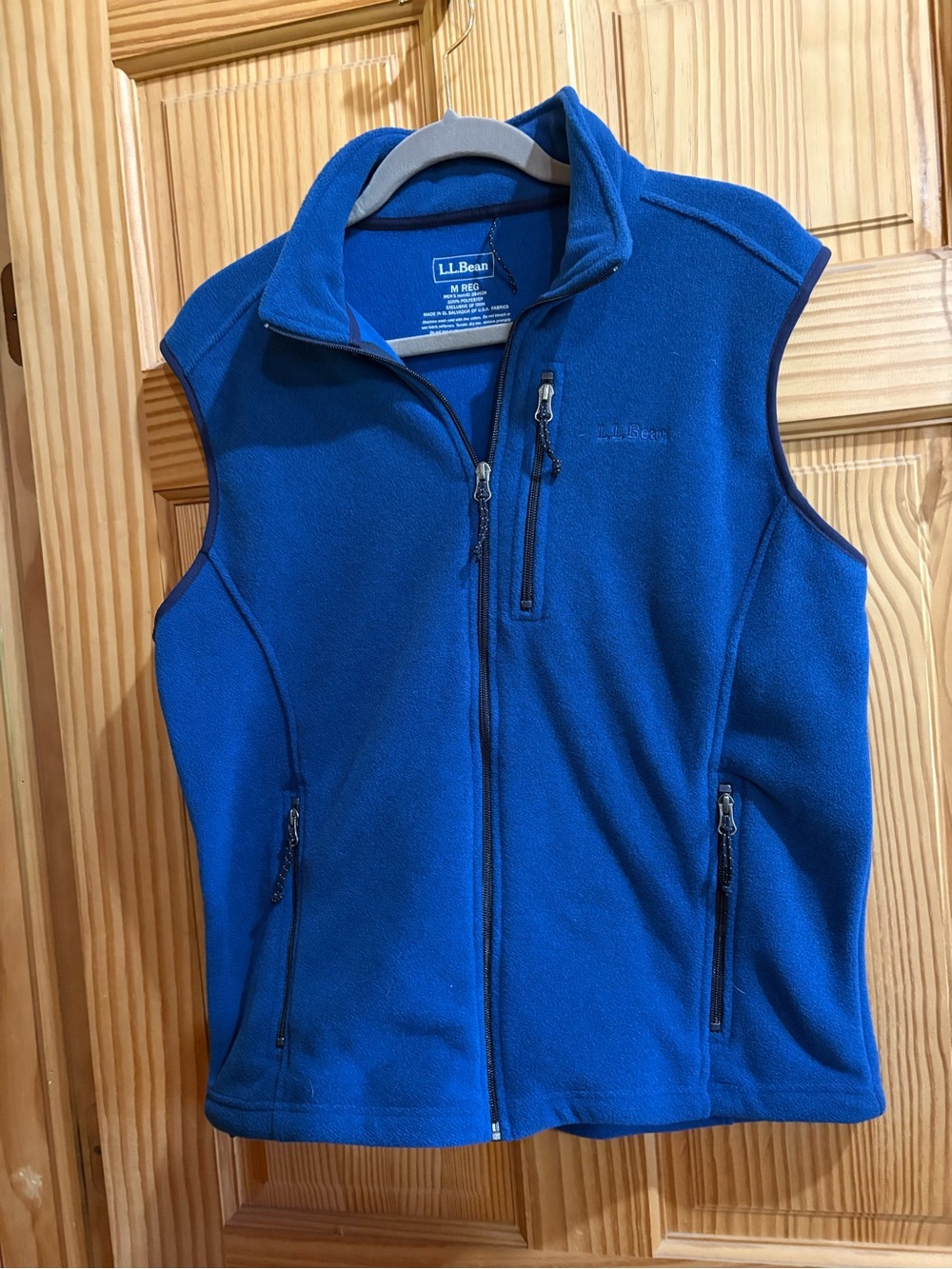 L.L. Bean Royal Blue Fleece Vest - Men's